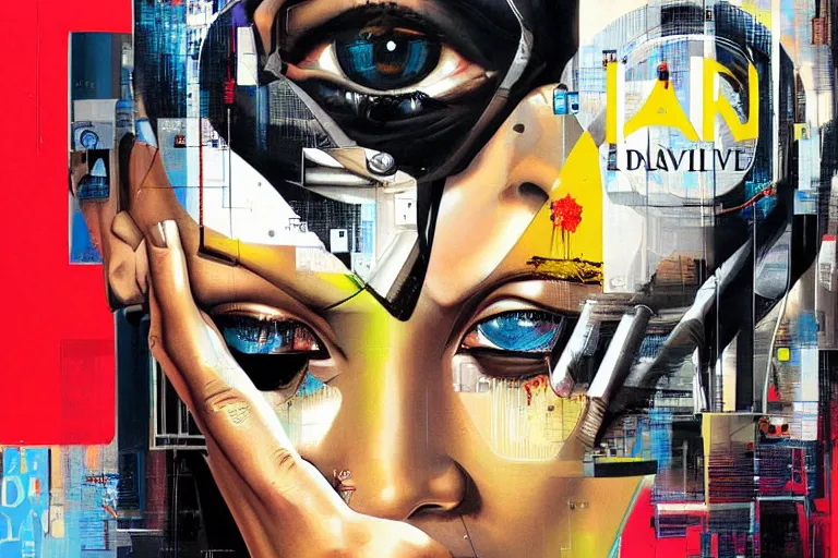 Image similar to DAVI magazine cover, the coming AI singularity, by chevrier