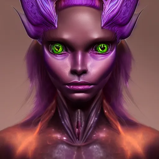 Prompt: alien princess with translucent purple skin, sci fi, surreal, art by Mobius , highly detailed, award winning, artstation,