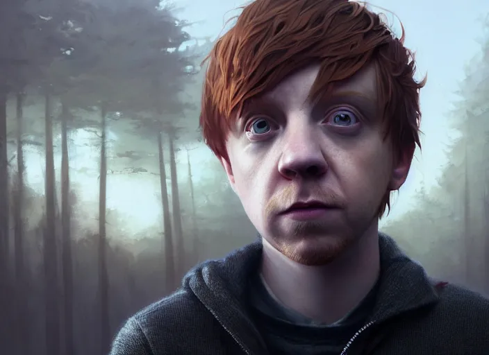 Prompt: highly detailed portrait of rupert grint, in life is strange, stephen bliss, 8 k, unreal engine, fantasy art by greg rutkowski, loish, rhads, ferdinand knab, makoto shinkai and lois van baarle, ilya kuvshinov, rossdraws, tom bagshaw, global illumination, radiant light, detailed and intricate environment