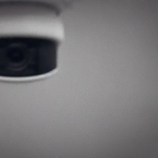 Prompt: Unknown Terrifying Creature staring into a Security Camera, Blurry, Film Grain, Dark, Horror, Realistic