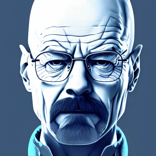 Image similar to walter white is a snowball, hyperdetailed, artstation, cgsociety, 8 k