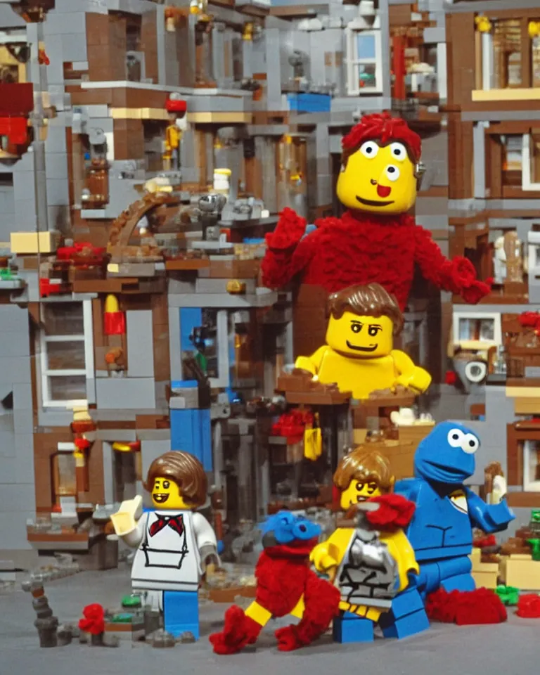 Image similar to lego danny devito, 1 9 7 8 sesame street