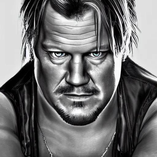 Prompt: portrait of chris jericho, digital art, realistic, detailed, artstation