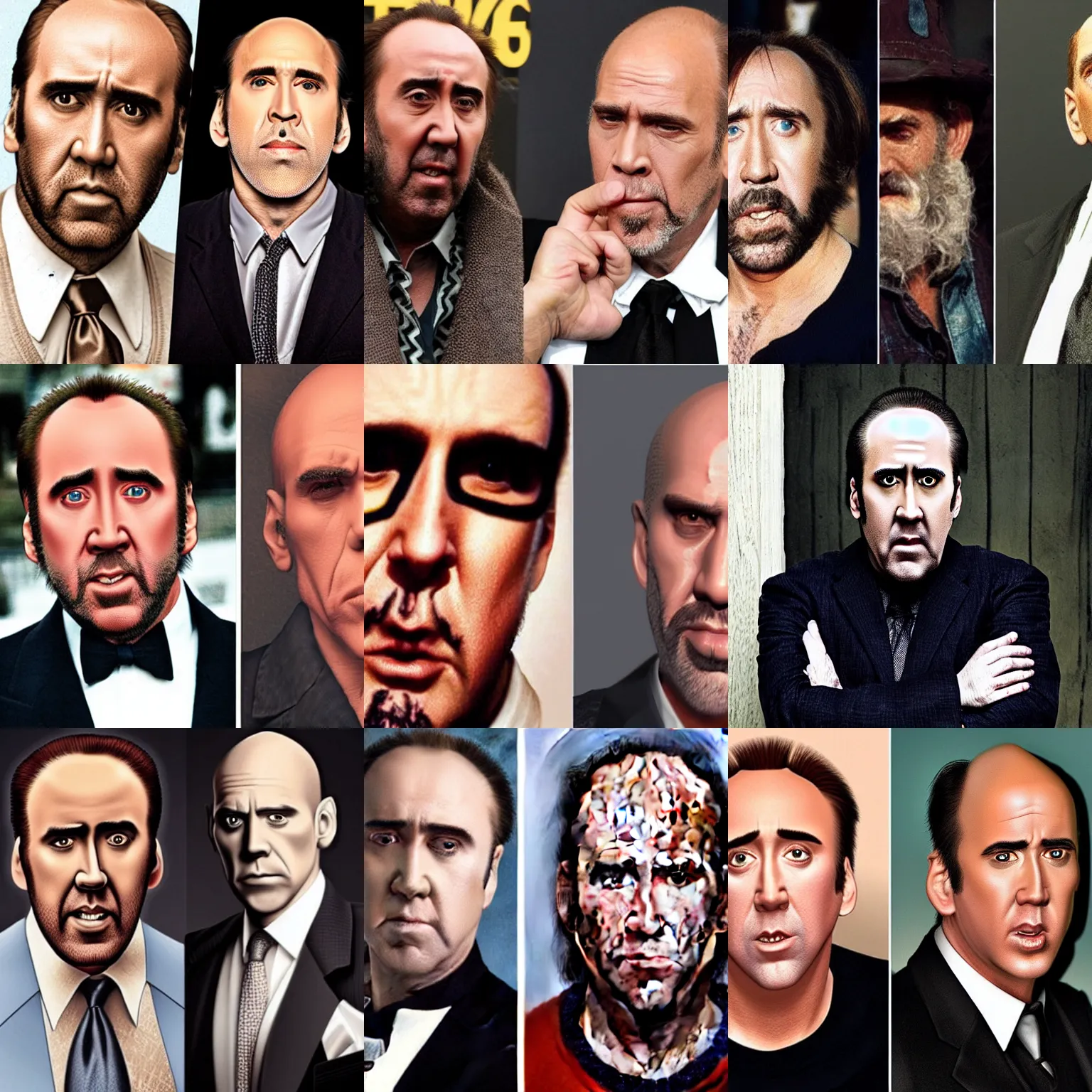 Prompt: if nicolas cage and john malkovich had a child