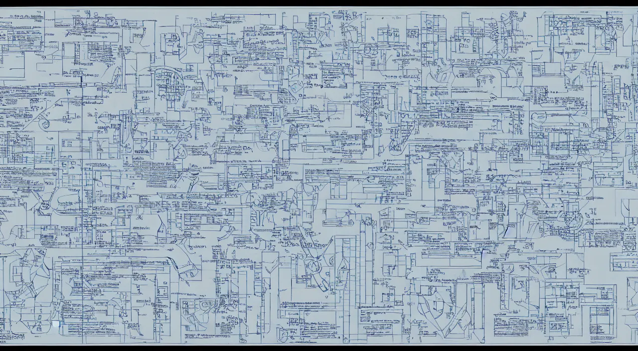 Image similar to Mobile Suit Gundam Blueprint, exploded diagrams