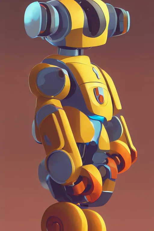 Image similar to metabots medabots medarotto medarot robot minimalist comics helmet mask neon cybereye, behance hd by jesper ejsing, by rhads, makoto shinkai and lois van baarle, ilya kuvshinov, rossdraws global illumination ray tracing hdr radiating a glowing aura