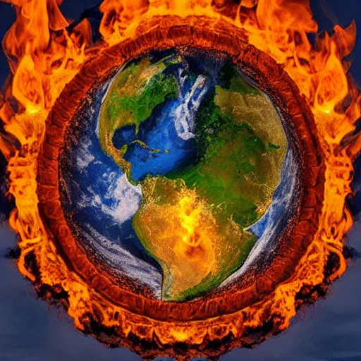 Image similar to fire. earth. water. air