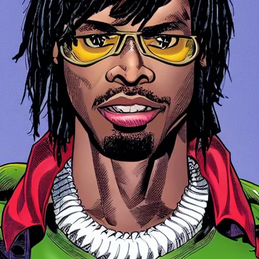 Image similar to Quavo made by Marvel comics,