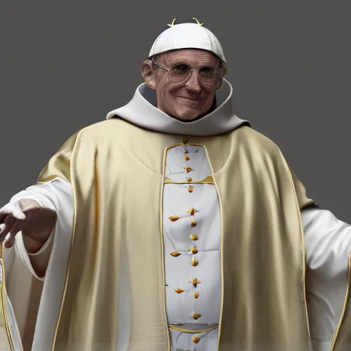 Image similar to turtle dressed as the pope, realistic, 8k, artstation, octane render, unreal, hyperrealistic