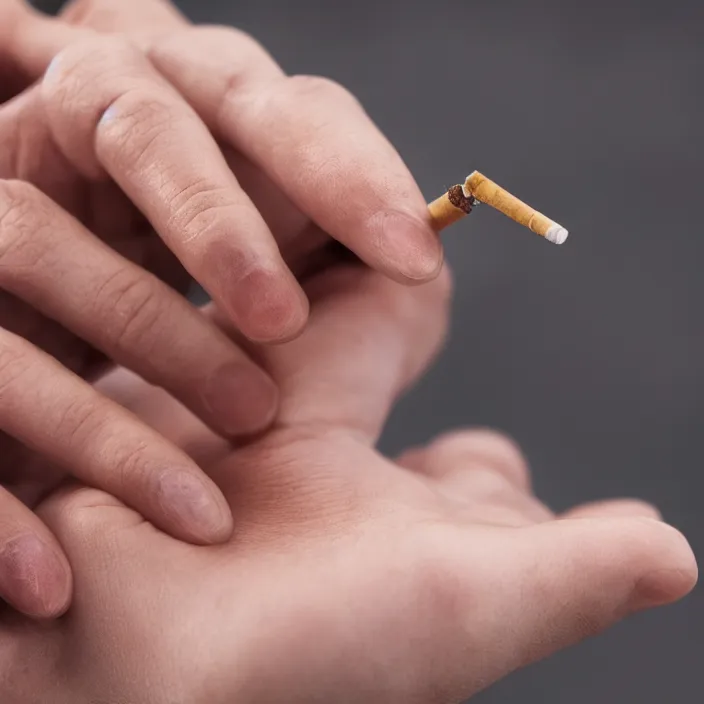 Image similar to realistic woman hand with cigarette