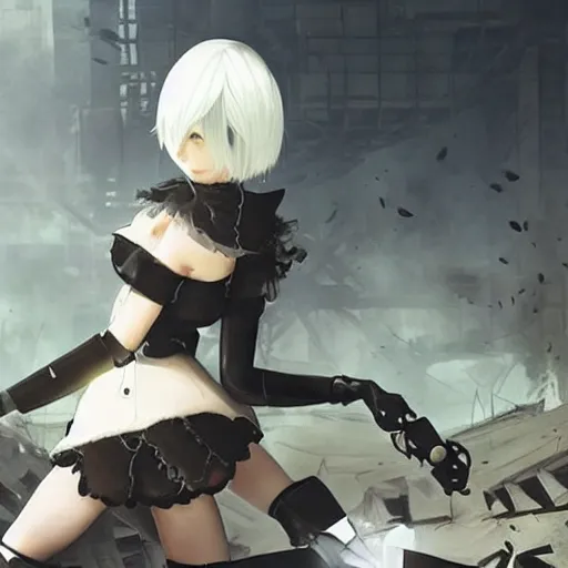 Prompt: Nier Automata