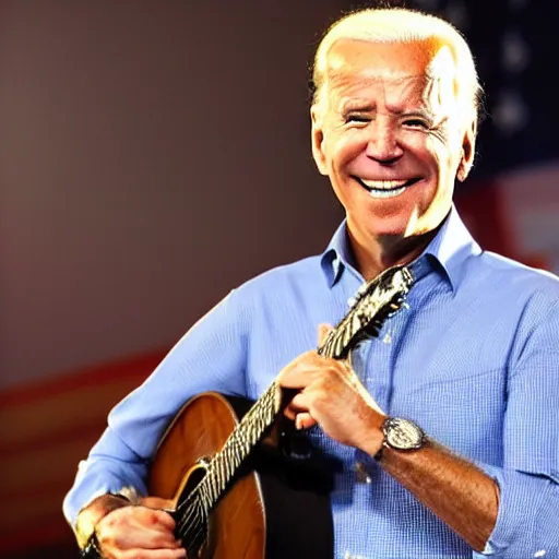 Prompt: joe biden playing the banjo