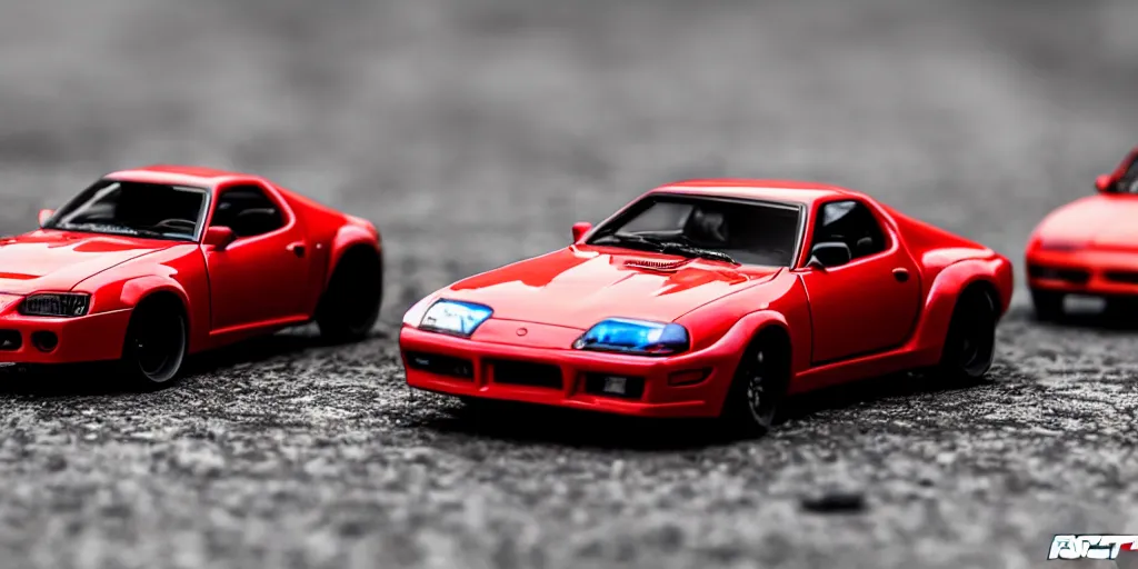 Image similar to JZA80, Supra, Fast & Furious, Hot Wheels, cinematic, 8k, depth of field, bokeh.