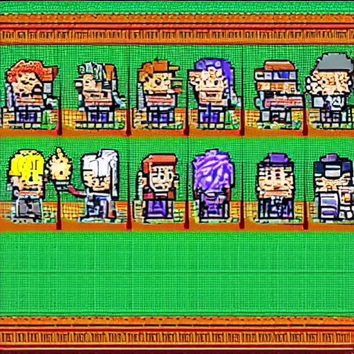 Image similar to 2 d video game character sprite rpg pixel art