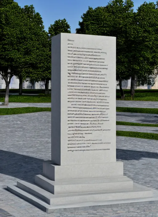 Image similar to monument with the text за абобу, hyperrealism, no blur, 4 k resolution, ultra detailed