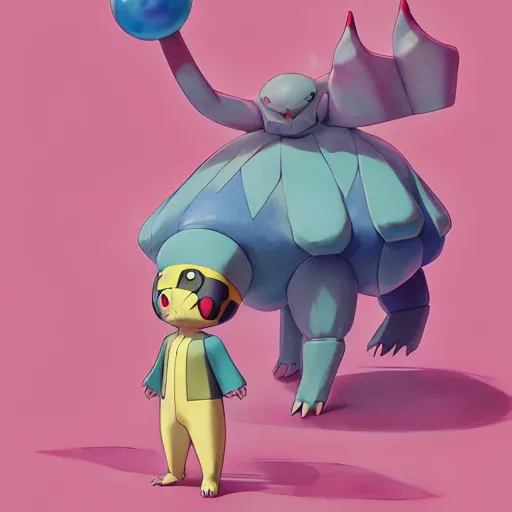 Image similar to a pokemon:: by guillermo del toro and Martine Johanna and Simon Stålenhag and Chie Yoshii:: dynamic, particulate, pastel colors, intricate, elegant, highly detailed, centered, artstation, smooth, sharp focus, octane render, 3d