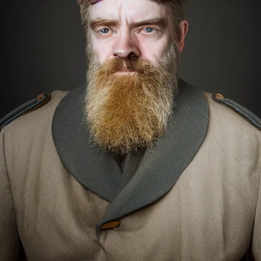 Image similar to ned kelly, award winning portrait photography in rich colors, studio lighting