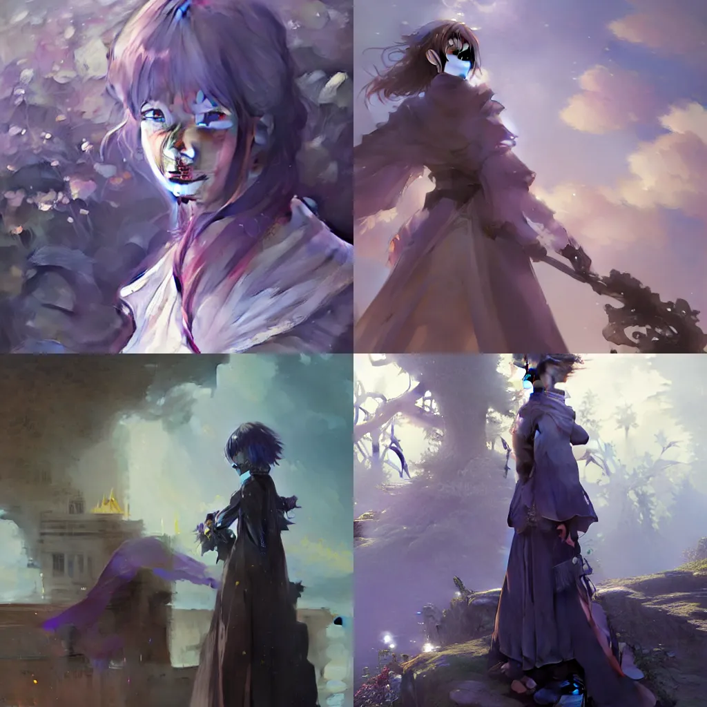 Image similar to female violet evergarden anime, intricate, sharp focus, illustration, highly detailed, digital painting, concept art, matte, art by ruan jia and wlop and greg rutkowski, masterpiece