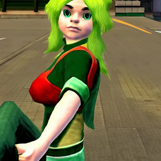 Image similar to saria from ocarina of time in gta 4 loading screen