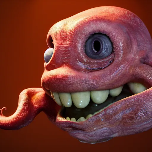 Image similar to hyperrealistic dslr film still of early cuyler squidbillies anthropomorphic squid, stunning 8 k octane comprehensive 3 d render, inspired by istvan sandorfi & greg rutkowski & unreal engine, perfect symmetry, dim volumetric cinematic lighting, extremely hyper - detailed, extremely lifelike attributes & lifelike texture, intricate, masterpiece, artstation, stunning