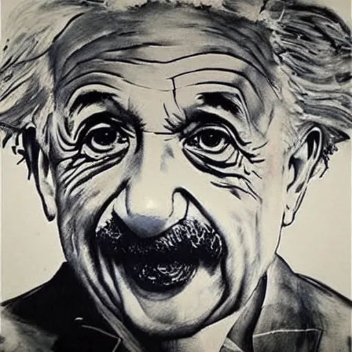 Image similar to Albert Einstein, drawn by Guy Denning