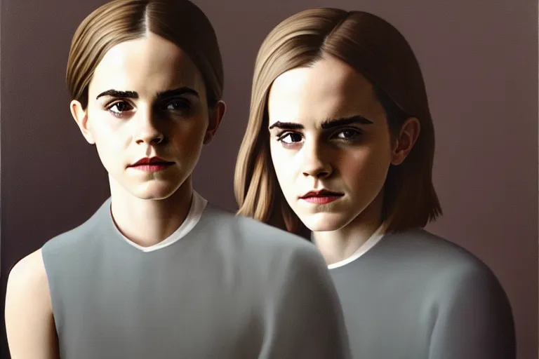 Image similar to portrait of emma watson artwork by tim eitel