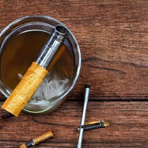 Image similar to vodka and tobacco - one health