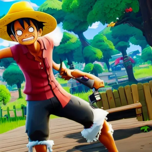 Image similar to luffy in fortnite