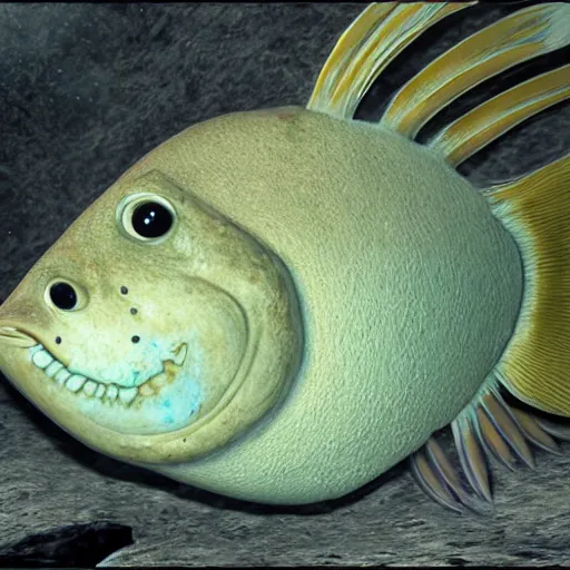 Prompt: undiscovered nightmare fish from the mariana trench, photorealistic, creepy, detailed