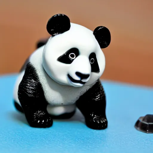 Image similar to panda as a 1 9 8 0 s kenner action figure