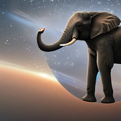 Image similar to elephant wearing spacesuit