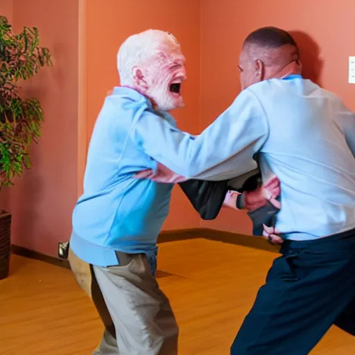 Image similar to fight at a retirement home