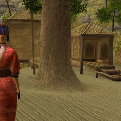 Image similar to Setsuko Hara NPC in Morrowind, gameplay screenshot