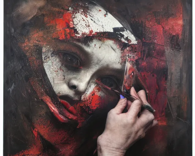 Image similar to eternal eclipse, a brutalist designed, rich deep colours, painted by guy denning, francis bacon, yoshitaka amano, sebastiao salgado, julia margaret cameron, adrian ghenie, james jean and petra cortright, part by gerhard richter, part by takato yamamoto. 8 k masterpiece.