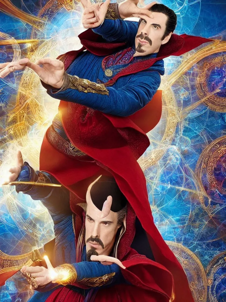 Image similar to Sacha Baron Cohen as Doctor Strange