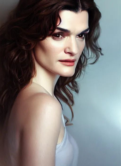 Prompt: high angle photo of rachel weisz in the style of stefan kostic, realistic, sharp focus, 8 k high definition, insanely detailed, intricate, elegant, art by stanley lau and artgerm