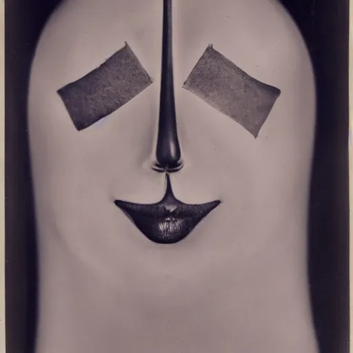 Image similar to The ‘Naive Oculus’ by Man Ray, auction catalogue photo, private collection, colourised