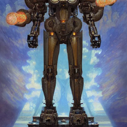 Prompt: highly detailed painting of a humanoid baboon mecha, painting by gaston bussiere, craig mullins, j. c. leyendecker, lights, art by ernst haeckel, john william godward, hammershøi, alex grey, dmt, symmetric, masterpiece details, hyper - detailed, hd, hdr, 4 k, 8 k