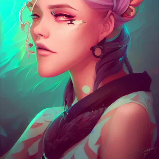 Image similar to a portrait of a beautiful rockstar, art by lois van baarle and loish and ross tran and rossdraws and sam yang and samdoesarts and artgerm, digital art, highly detailed, intricate, sharp focus, Trending on Artstation HQ, deviantart, unreal engine 5, 4K UHD image