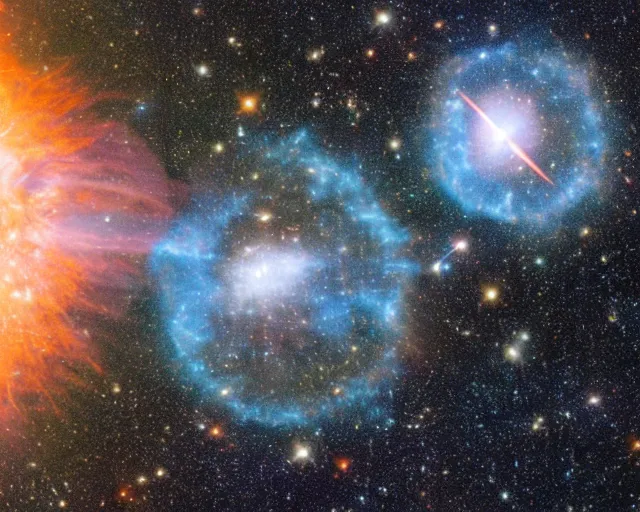 Image similar to a wide window view of a supernova