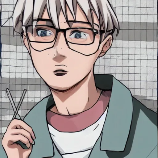 Image similar to tyler, the anime scientist - t