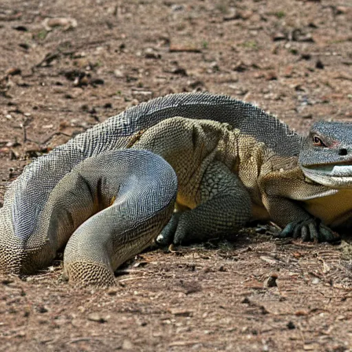 Image similar to Komodo dragon morphed with a rattlesnake
