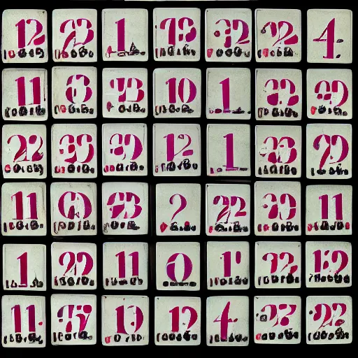 Image similar to huge number twelve, 12