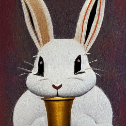 Image similar to rabbit with a horn