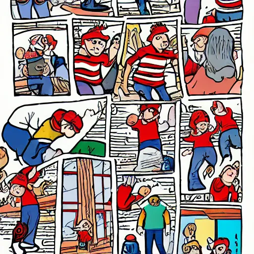 Image similar to page from where's waldo book