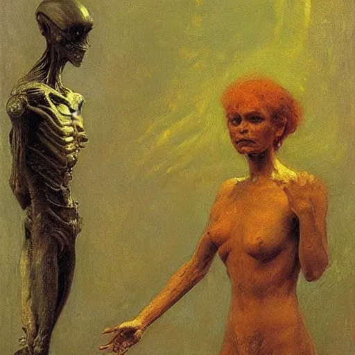 Prompt: alien by ilya repin