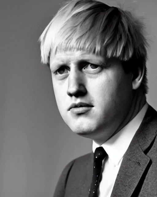 Image similar to a 1 9 6 0 s portrait of a looking like boris johnson