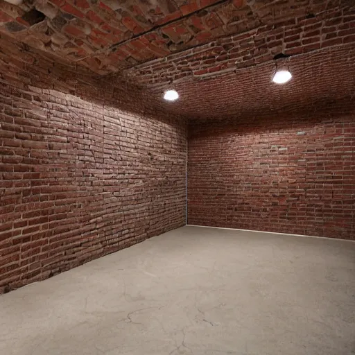 Image similar to a basement made of brick