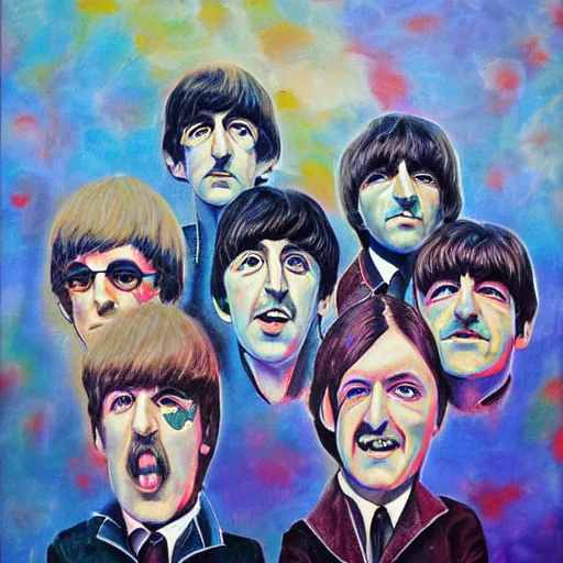 a surreal paiting of the beatles | Stable Diffusion | OpenArt