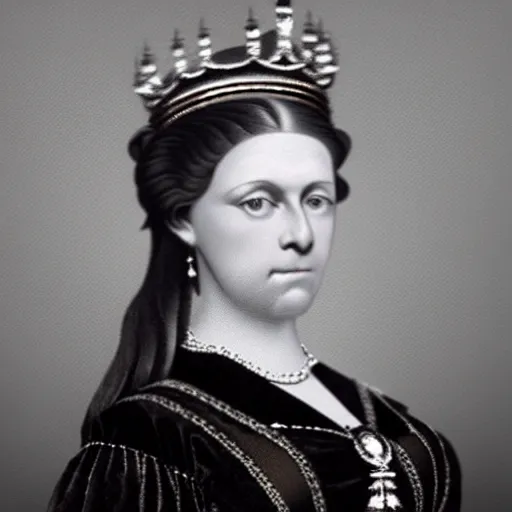 Image similar to photo of a 3 1 year old german queen, circa 1 8 6 5